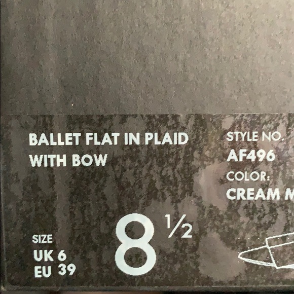 J Crew Ballet Flats in Tartan Plaid with Bow - Picture 2 of 5